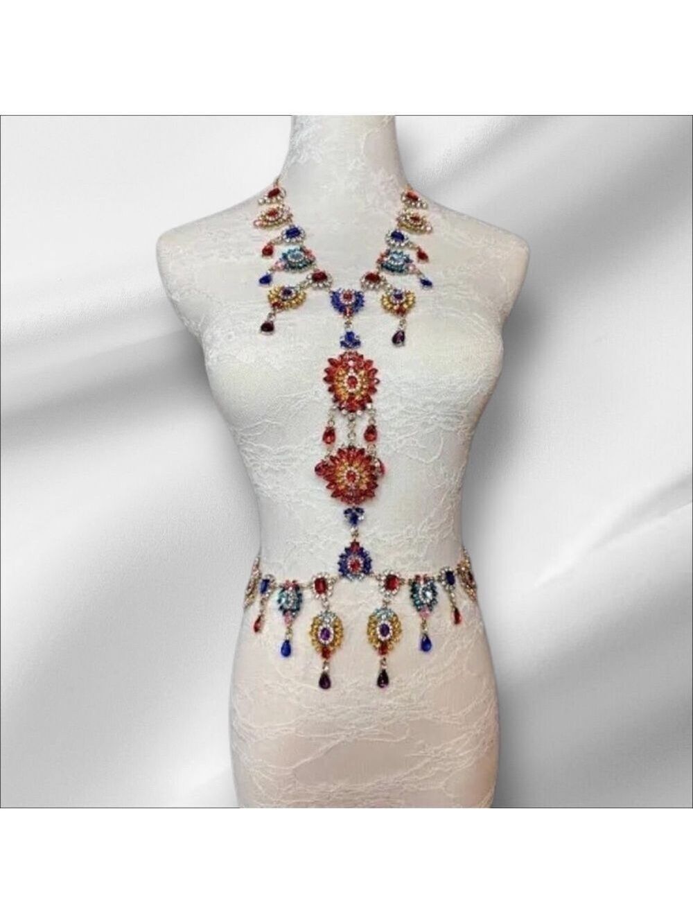 Rhinestones Body Wear Costume Club Wear Festival Exclusive